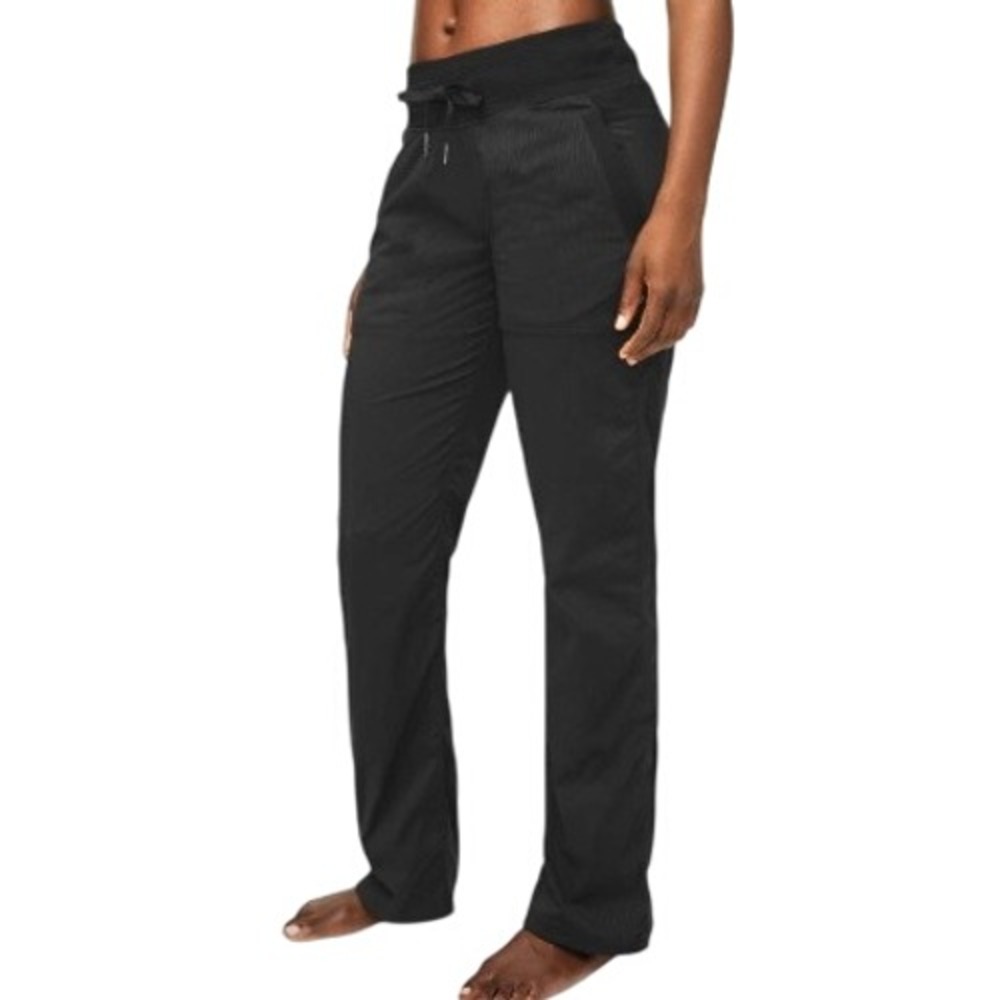 Lululemon Womens 4 Dance Studio Pant III Straight Open Leg No Cinch Black Rare